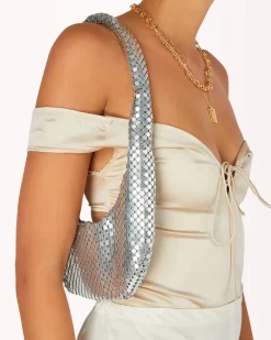 Luna Shoulder Bag - Silver