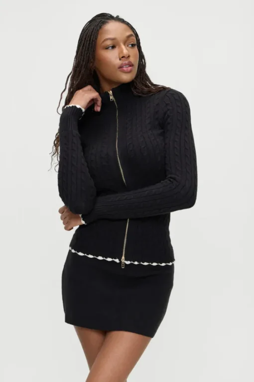Marialla Cloud Knit Skort - Black