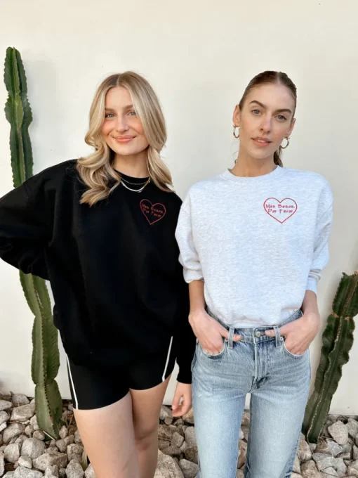 Mas Besos Sweatshirt - Ice Grey