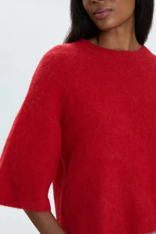 Micah Sweater Top - Ruby