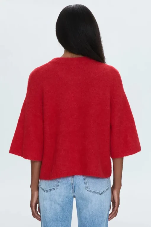 Micah Sweater Top - Ruby