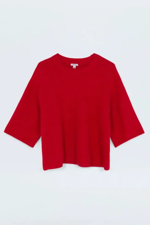 Micah Sweater Top - Ruby
