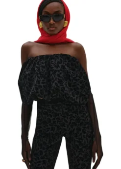 Midnight Velvet Bubble Top