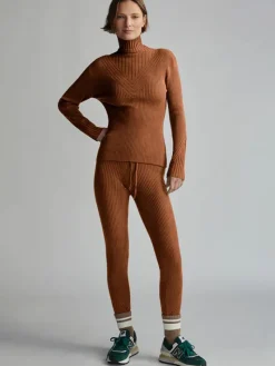 Mocado Rib Knit Legging - Tortoise Shell