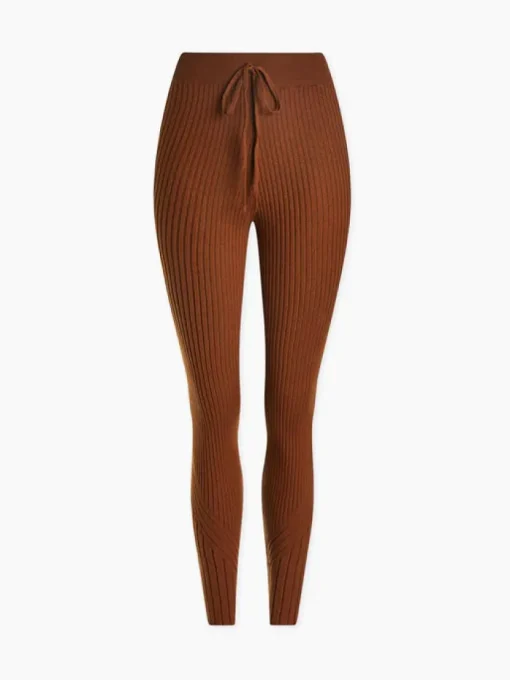 Mocado Rib Knit Legging - Tortoise Shell