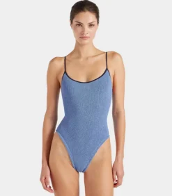 Pamela One Piece - Cornflower/Navy