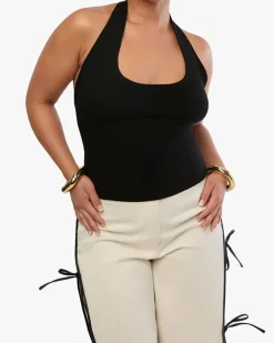 Scoop Neck Halter Tank