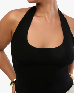 Scoop Neck Halter Tank