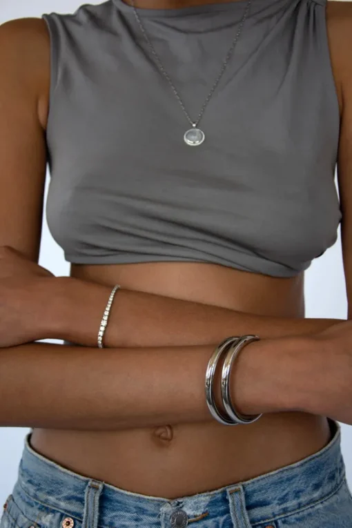 Sloane Hollow Cuff Bracelet