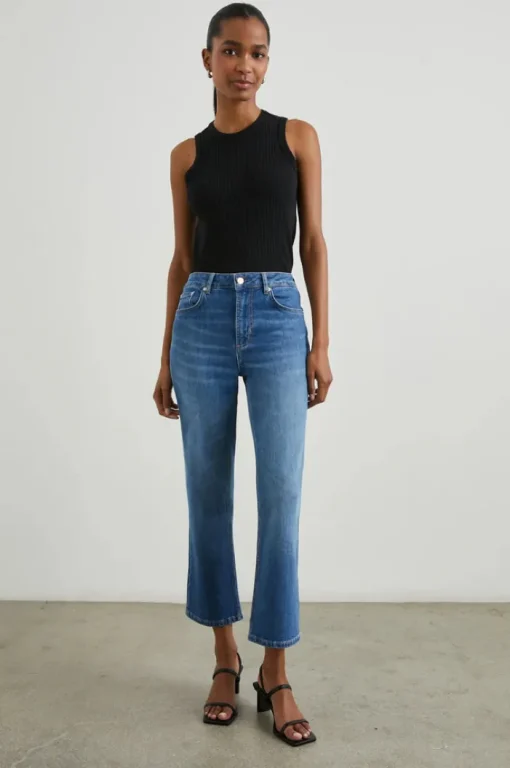 Sunset Crop Jean - Tidal Wave