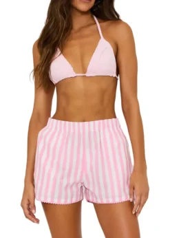 Tia Short - Pink Prism Stripe
