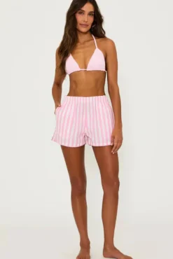 Tia Short - Pink Prism Stripe