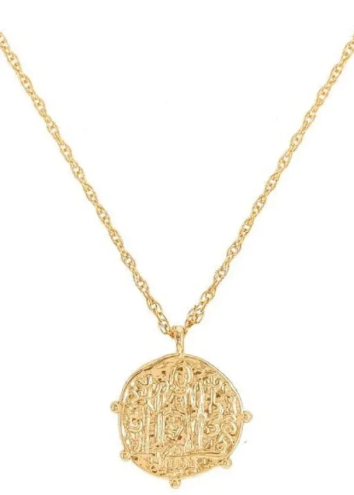 Vintage Saint Pendant Necklace