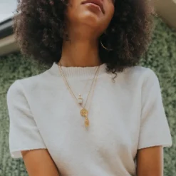 Vintage Saint Pendant Necklace